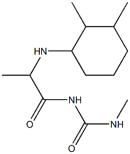 1-{2-[(2,3-dimethylcyclohexyl)amino]propanoyl}-3-methylurea 结构式