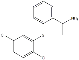 1-{2-[(2,5-dichlorophenyl)sulfanyl]phenyl}ethan-1-amine 结构式