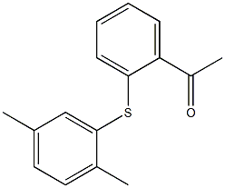 1-{2-[(2,5-dimethylphenyl)sulfanyl]phenyl}ethan-1-one 结构式