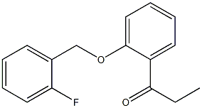 1-{2-[(2-fluorophenyl)methoxy]phenyl}propan-1-one 结构式