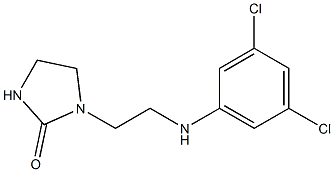 1-{2-[(3,5-dichlorophenyl)amino]ethyl}imidazolidin-2-one 结构式