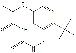 1-{2-[(4-tert-butylphenyl)amino]propanoyl}-3-methylurea 结构式