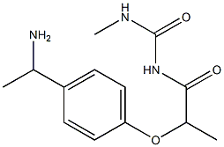 1-{2-[4-(1-aminoethyl)phenoxy]propanoyl}-3-methylurea 结构式