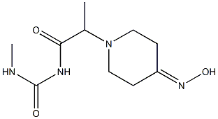 1-{2-[4-(hydroxyimino)piperidin-1-yl]propanoyl}-3-methylurea 结构式