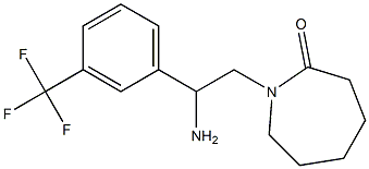 1-{2-amino-2-[3-(trifluoromethyl)phenyl]ethyl}azepan-2-one 结构式