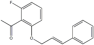 1-{2-fluoro-6-[(3-phenylprop-2-en-1-yl)oxy]phenyl}ethan-1-one 结构式