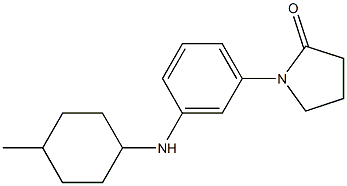 1-{3-[(4-methylcyclohexyl)amino]phenyl}pyrrolidin-2-one 结构式