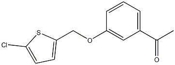 1-{3-[(5-chlorothiophen-2-yl)methoxy]phenyl}ethan-1-one 结构式