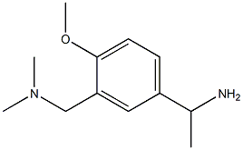 1-{3-[(dimethylamino)methyl]-4-methoxyphenyl}ethan-1-amine 结构式