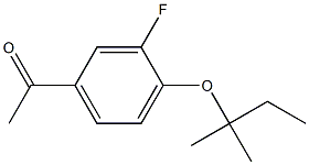 1-{3-fluoro-4-[(2-methylbutan-2-yl)oxy]phenyl}ethan-1-one 结构式
