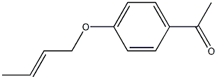 1-{4-[(2E)-but-2-enyloxy]phenyl}ethanone 结构式