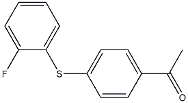 1-{4-[(2-fluorophenyl)sulfanyl]phenyl}ethan-1-one 结构式