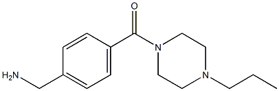 1-{4-[(4-propylpiperazin-1-yl)carbonyl]phenyl}methanamine 结构式