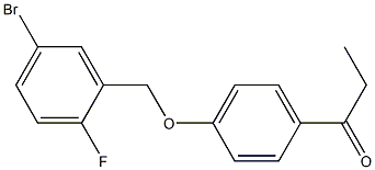 1-{4-[(5-bromo-2-fluorophenyl)methoxy]phenyl}propan-1-one 结构式