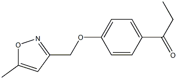 1-{4-[(5-methyl-1,2-oxazol-3-yl)methoxy]phenyl}propan-1-one 结构式