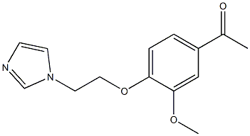 1-{4-[2-(1H-imidazol-1-yl)ethoxy]-3-methoxyphenyl}ethan-1-one 结构式