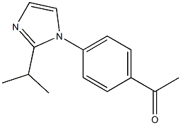 1-{4-[2-(propan-2-yl)-1H-imidazol-1-yl]phenyl}ethan-1-one 结构式