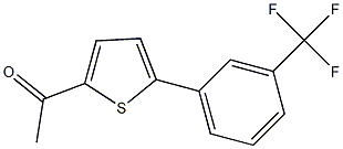 1-{5-[3-(trifluoromethyl)phenyl]thien-2-yl}ethanone 结构式