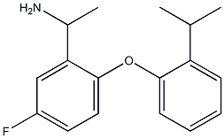1-{5-fluoro-2-[2-(propan-2-yl)phenoxy]phenyl}ethan-1-amine 结构式