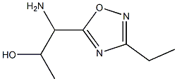 1-amino-1-(3-ethyl-1,2,4-oxadiazol-5-yl)propan-2-ol 结构式