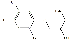 1-amino-3-(2,4,5-trichlorophenoxy)propan-2-ol 结构式