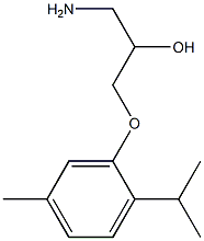 1-amino-3-(2-isopropyl-5-methylphenoxy)propan-2-ol 结构式