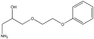 1-amino-3-(2-phenoxyethoxy)propan-2-ol 结构式