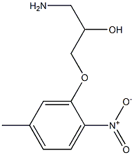 1-amino-3-(5-methyl-2-nitrophenoxy)propan-2-ol 结构式