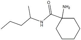 1-amino-N-(1-methylbutyl)cyclohexanecarboxamide 结构式