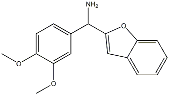 1-benzofuran-2-yl(3,4-dimethoxyphenyl)methanamine 结构式