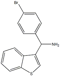 1-benzothiophen-3-yl(4-bromophenyl)methanamine 结构式