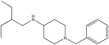 1-benzyl-N-(2-ethylbutyl)piperidin-4-amine 结构式