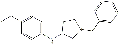 1-benzyl-N-(4-ethylphenyl)pyrrolidin-3-amine 结构式