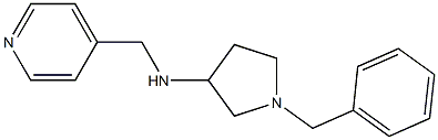 1-benzyl-N-(pyridin-4-ylmethyl)pyrrolidin-3-amine 结构式