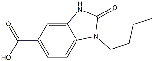 1-butyl-2-oxo-2,3-dihydro-1H-1,3-benzodiazole-5-carboxylic acid 结构式