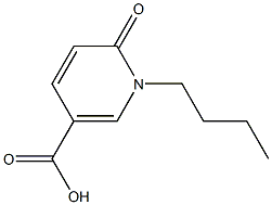 1-butyl-6-oxo-1,6-dihydropyridine-3-carboxylic acid 结构式