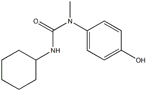 1-cyclohexyl-3-(4-hydroxyphenyl)-3-methylurea 结构式