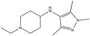 1-ethyl-N-(1,3,5-trimethyl-1H-pyrazol-4-yl)piperidin-4-amine 结构式