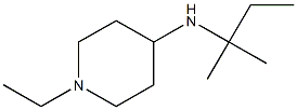 1-ethyl-N-(2-methylbutan-2-yl)piperidin-4-amine 结构式