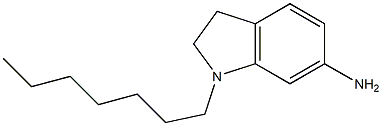 1-heptyl-2,3-dihydro-1H-indol-6-amine 结构式