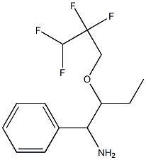 1-phenyl-2-(2,2,3,3-tetrafluoropropoxy)butan-1-amine 结构式
