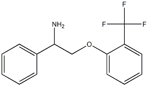 1-phenyl-2-[2-(trifluoromethyl)phenoxy]ethanamine 结构式