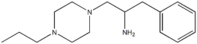 1-phenyl-3-(4-propylpiperazin-1-yl)propan-2-amine 结构式