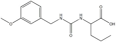 2-({[(3-methoxyphenyl)methyl]carbamoyl}amino)pentanoic acid 结构式