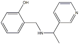 2-({[1-(pyridin-3-yl)ethyl]amino}methyl)phenol 结构式