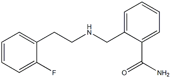 2-({[2-(2-fluorophenyl)ethyl]amino}methyl)benzamide 结构式
