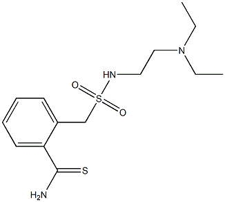 2-({[2-(diethylamino)ethyl]sulfamoyl}methyl)benzene-1-carbothioamide 结构式