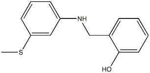 2-({[3-(methylsulfanyl)phenyl]amino}methyl)phenol 结构式