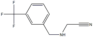 2-({[3-(trifluoromethyl)phenyl]methyl}amino)acetonitrile 结构式