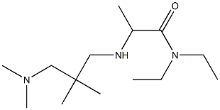 2-({2-[(dimethylamino)methyl]-2-methylpropyl}amino)-N,N-diethylpropanamide 结构式